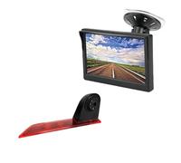 Hgkqbomb Écran TFT LCD 5 Pouces avec Ventouse Et Support pour Ford pour Transit Custom 2012-2015, Intégrant Une Caméra De Feu Stop Kit Arrière Caméra Recul Vision Grand Angle