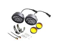 Hgkqbomb LED 120 W 4,5 Pouces Pour Suzuki Pour Jeep Phares Moto Filtre Caché Couleur Phare Rond Phare Moto(2PCS WORK LIGHRT)