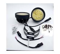 Hgkqbomb LED 120 W 4,5 Pouces Pour Suzuki Pour Jeep Phares Moto Filtre Caché Couleur Phare Rond Phare Moto(Jaune)