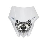 Hgkqbomb Phare Avant Halogène Pour Motocross Plaque D'immatriculation Pour CRF150L 150R 150F 230L 250L 250X 250M 300 450L 450X 450RL Phare Moto(Blanc)