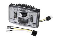 Hgkqbomb Phare LED 4x6 Pouces Pour Moto Compatible Avec Les Modèles XR250 XR400 XR650L XR650R Pour Suzuki DRZ H4651 H4652 H4656 H4666 H6545 Phare Moto(Argent)