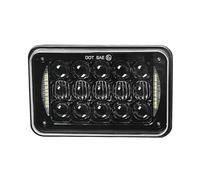Hgkqbomb Phare LED DRL 4x6 Pour Moto 1 Pièce Pour XR250 XR400 XR650 Pour Suzuki Feu Rectangulaire DRZ Phare Moto(1pcs Black)