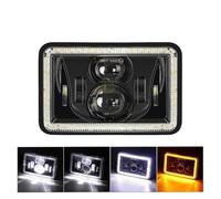 Hgkqbomb Phare LED Rectangulaire Pour Moto Feu Jour DRL 4x6 Pour XR250 XR400 XR650 Pour Suzuki Pour DRZ 1 Pièce Phare Moto(1pcs B)