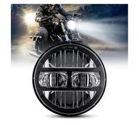 Hgkqbomb Phares LED 5,75 Pouces Pour Motos Sportster Pour Dyna XL883C 1200C FXD Projecteurs FX 5,75 Pouces Phare Moto(Black 1pcs)