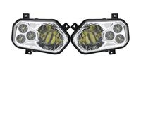 Hgkqbomb Pour Polaris Pour RZR Side X Sides Pour Sportsman RZR 800 900 570 ATV 2012-2013 Accessoires Pour Polaris ATV Phare LED Gauche Droite Phare Moto(2PCS silver)