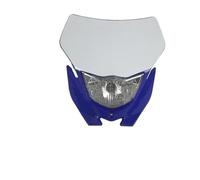 Hgkqbomb Pour TT-R230 TT-R125 WR 250 450 R/F/X YZ250 Carénage Phare Pour Enduro Pour Supermoto Dirt Bike Feu Avant Feu Circulation Phare Moto(Blue with white)