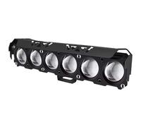 Hgkqbomb Projecteur LED 6 Lentilles Moto Feux Brouillard À Faisceau Haut/bas Bicolore Camion Pour SUV Pour UTV 12 V 24 V Pour Mini Phare Lentille Feu Conduite Phare Moto Phares