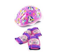 HGL Ozbozz Unicorn Helmet and Pads Set. Ensemble Casque et Coussinets Mixte Enfant, Rose/Violet/Jaune/Blanc/Bleu, 26.5 x 20 x 13 cm