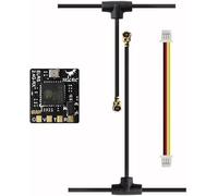 HGLRC ELRS Récepteur ExpressLRS 2,4 G avec antenne omni-directionnelle Taux de rafraîchissement élevé 500 Hz Faible latence pour drone de course FPV