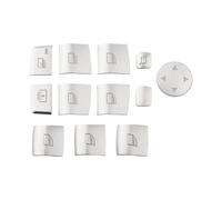 HGMGFYCX Lot De 11 Ou 12 Caches Pour Interrupteur De Lève-vitre De Voiture Pour 5 6 7 X3-6 F10 F01(12Pcs)