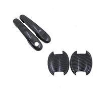 HGMGFYCX Pour Nissan Pour JUKE F15 2010 2011 2012 2013 2014 2015 2016 2017 2018 Noir Motif Poignées Porte Couverture Voiture Accessoires Autocollants (HandleBowl No Button)