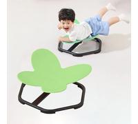 HGMMFZ Chaise pivotante sensorielle pour Tout-Petits Équipement pour l'Autisme Chaise oscillante à 360 ° Base en métal adaptée aux Enfants de 3 à 12 Ans Cadeau d'anniversaire (Vert)