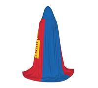 hgnbcsa Cape à capuche imprimée drapeau mongol pour adolescents pleine longueur, cape longue avec capuche, costume unisexe