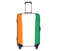 hgnbcsa Drapeau de la Côte d'Ivoire Imprimé Bagage Wrap, Anti Scratch Trunk Skin, Double Face Pattern Sleeve for Airport Transit, blanc, M, Valise
