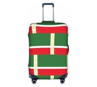 hgnbcsa Drapeau de la République Tchétchène Imprimé Bagage, Peau de Coffre Anti Rayure, Housse Double Face Motif pour Transport Aéroport, blanc, XL, Valise