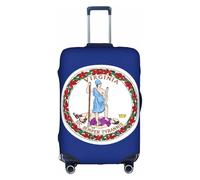 hgnbcsa Drapeau de la Virginie - Housse de bagage imprimée - Anti-rayures - Motif double face - Pour transport en aéroport, blanc, XL, Valise