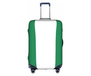 hgnbcsa Drapeau du Nigeria imprimé pour bagages, peau anti-rayures pour coffre, housse double face, pour transport en aéroport, blanc, M, Valise