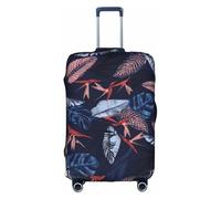 hgnbcsa Enveloppe de bagage imprimée oiseau bleu et orange, peau anti-rayures pour coffre, housse double face, pour transport en aéroport, blanc, XL, Valise