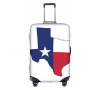 hgnbcsa Housse de bagage imprimée avec drapeau de l'État du Texas, anti-rayures et double face, pour transport en aéroport, blanc, L, Valise