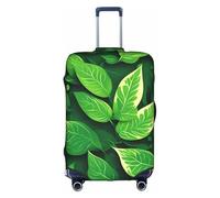 hgnbcsa Housse de bagage imprimée de feuilles de la St Patrick, anti-rayures et double face, pour transport en aéroport, blanc, L, Valise