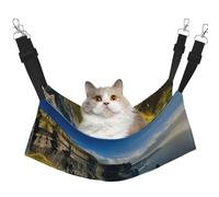 hgnbcsa Ireland Cliffs Lit de sieste pour chat et perchoir de fenêtre, doux et lavable, pour chat d'intérieur, sangles réglables