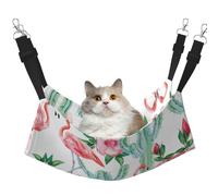 hgnbcsa Lit pour chat avec motif de cactus et flamant rose et perchoir de fenêtre, doux et lavable, pour chat d'intérieur, sangles réglables