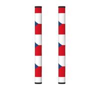 Hgnbcsa Lot de 2 couvre-poignées avec drapeau de la République tchèque pour appareils électroménagers, réfrigérateur, four à micro-ondes, lave-vaisselle