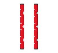 Hgnbcsa Lot de 2 couvre-poignées avec drapeau de la Turquie pour appareils électroménagers, réfrigérateur, micro-ondes, four et lave-vaisselle