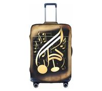 hgnbcsa Music 1 - Enveloppe de bagage imprimée anti-rayures - Double face - Pour transport en aéroport, blanc, S, Valise