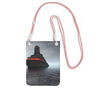Hgnbcsa Petit sac à bandoulière géant imprimé bateau nucléaire pour femme, mini sac à main pour téléphone portable, sac à main de voyage, rose, Taille unique