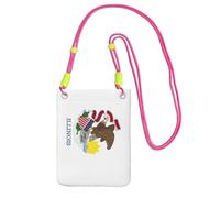 Hgnbcsa Petit sac à bandoulière pour femme avec imprimé drapeau de l'État de l'Illinois, mini sac à main pour téléphone portable, sac à main de voyage, Fuchsia, Taille unique