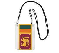 Hgnbcsa Petit sac à bandoulière pour femme avec imprimé drapeau du Sri Lanka - Mini sac à main pour téléphone portable - Portefeuille de voyage, Noir , Taille unique