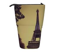 hgnbcsa Trousse à crayons avec fermeture éclair et motif Tour Eiffel Paris - Compact à extensible - Pour articles de papeterie, cosmétiques
