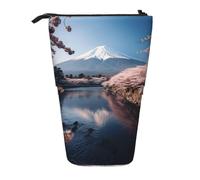 hgnbcsa Trousse à crayons japonaise avec fermeture éclair et motif paysage Fuji - Compact à extensible - Pour articles de papeterie, cosmétiques