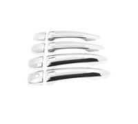 HGNMPGVVTZ Ensemble D'autocollants Protection Extérieure Fibre Carbone Pour Nissan Pour Pathfinder R53 5 2022 2023 Poignée De Porte Chromée Noire Brillante(Chrome 4 Holes)