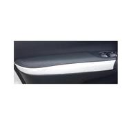 HGNMPGVVTZ Ensemble De 4 Poignées De Porte Et Accoudoirs En Cuir Pour Nissan Pour Qashqai J11 2016-2018(Black-White splice)