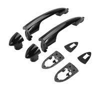 HGNMPGVVTZ Poignée Extérieure De Porte 1 Paire De Poignées Porte Extérieures Noires Sans Perçage Avant/arrière Pour Alfa Romeo 147 Pour Giulietta Pour Mito Et Pour Lancia Y À Partir De 2012(Arrière)