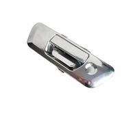 HGNMPGVVTZ Poignée Extérieure De Porte Poignée De Hayon Arrière Avec Trou De Serrure Et Emplacement Pour Caméra Pour Nissan Pour Navara D23 NP300 2015 2016 2017 2018 2019(1 hoel all chrome)