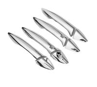 HGNMPGVVTZ Poignée Extérieure De Porte Pour Hyundai I30 2012 2013 2014 2015 2016 Kit De Poignées De Porte En Fibre De Carbone Avec Autocollants Et Accessoires De Style(Silver 2 buttons)