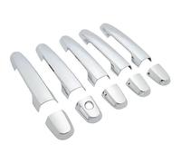 HGNMPGVVTZ Poignée Extérieure De Porte Pour Toyota Pour RAV4 2006 2007 2008 2009 2010 2011 2012 2013 Poignées De Porte Chromées Noir Brillant(Silver 0 button)