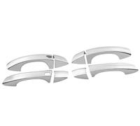 HGNMPGVVTZ Poignée Extérieure De Porte Pour VW Golf 6 MK6 2009-2011 2012 2013 Accessoires De Style Pour Poignées De Porte Chromées(Silver 2 buttons)