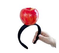 hgnxa Serre-tête amusant en forme de carotte avec fruits et légumes en peluche pour se laver le visage, fête costumée