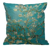HGOD DESIGNS Housses de Coussin Van Gogh Classique Arts Peinture Amande Arbre Fleur Taies d'oreillers Maison Décoration pour Hommes Femmes Garçon Fille Chambre Salon Canapé Coussins Oreillers 45x45cm