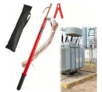 HGOuhK Bâton de décharge, outil essentiel for la maintenance des lignes électriques et les opérations sécurité Tige télescopique de décharge isolée(110kV-2m(79in)-(4 SECTIONS))