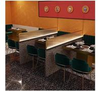 HGOuhK Kit de quincaillerie Desk Privacy Divider,Changhong Glass Translucent Booth Partition Protection Dining Room Screen pour échelle de bibliothèque roulante(Brown,70x25cm)
