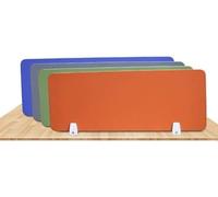 HGOuhK Kit de quincaillerie Desk Privacy Divider，Office The Computer Table A Partition Desktop Isolation Board，Reduce Noise Plagiarism pour échelle de bibliothèque roulante(Green,100X30X1.6cm)