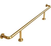 HGOuhK Kit Repose-Pieds pour Barre Kit de Repose-Pieds Barre en Acier Inoxydable, for intérieur, Barres Robustes, Garde-Corps Mural for Restaurant, Cuisine, café(Gold,2.5M/8.20FT)