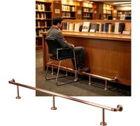 HGOuhK Kit Repose-Pieds pour Barre Kit de Repose-Pieds Barre, Robuste, for bibliothèque Cuisine Restaurant(Rose Gold,5.0M/16.40FT)