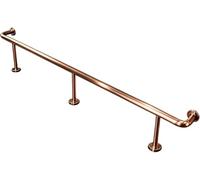 HGOuhK Kit Repose-Pieds pour Barre Kit de Repose-Pieds Barre Robuste, for intérieur, Mural, for Restaurant, Cuisine, café, comptoir bibliothèque(Rose Gold,5.0M/16.40FT)