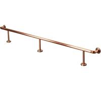 HGOuhK Kit Repose-Pieds pour Barre Kit de Repose-Pieds Barre, Support intérieur et extérieur, Barres 3.28 à 16,4 Pieds, for comptoir bibliothèque Cuisine(Rose Gold,5.0M/16.40FT)